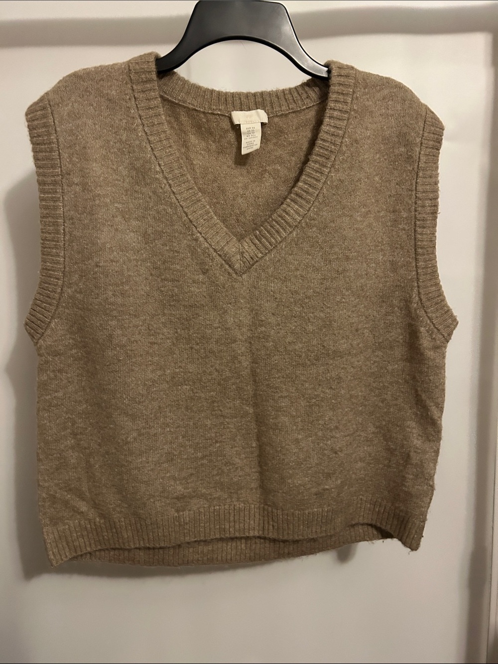 H&M Crewneck Sweater in Light Beige